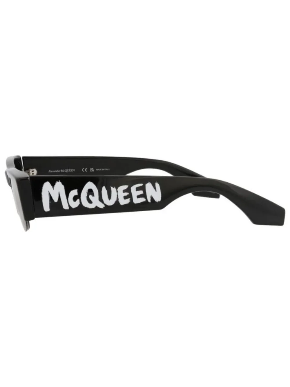 New Alexander McQueen Womens Square/Rectangle Black Black Grey Fashion Designer